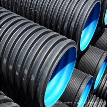 Bonway DN500mm, DN600mm, DN700mm, DN800mm PE100 High Quality HDPE Double Wall Corrugated Pipe for Water Supply